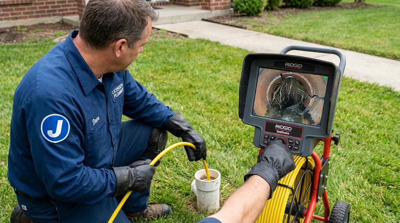 Sewer camera inspection being performed by Johns Plumbing LLC in Odem
